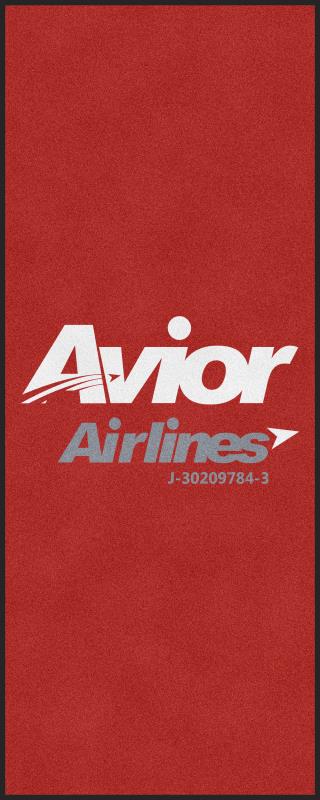 Avior Airlines 4 X 10 Rubber Backed Carpeted HD - The Personalized Doormats Company