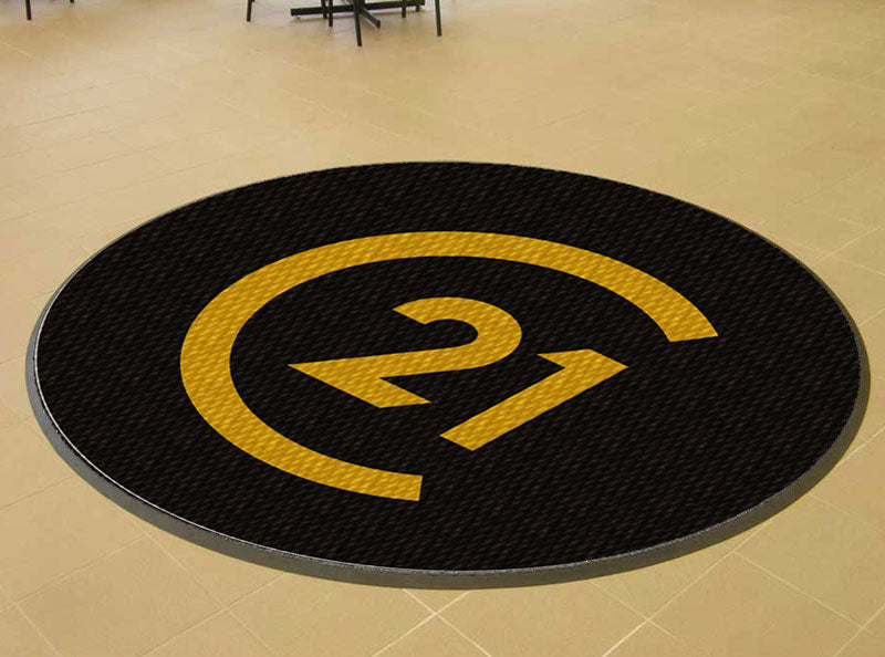 Century 21 Gold Standard 7.5 X 7.5 Luxury Berber Inlay - The Personalized Doormats Company