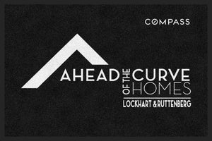 Ahead of the Curve Homes 2 X 3 Rubber Backed Carpeted HD - The Personalized Doormats Company