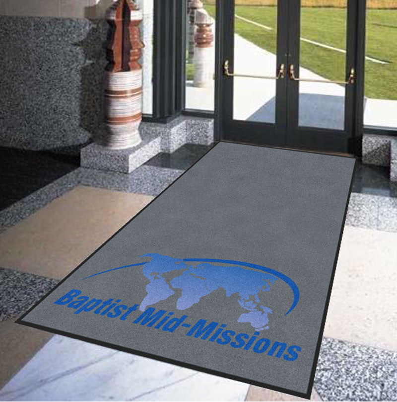 Baptist Mid-Missions 5 X 8 Rubber Backed Carpeted HD - The Personalized Doormats Company
