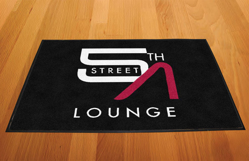 5th street lounge 2 X 3 Rubber Backed Carpeted HD - The Personalized Doormats Company