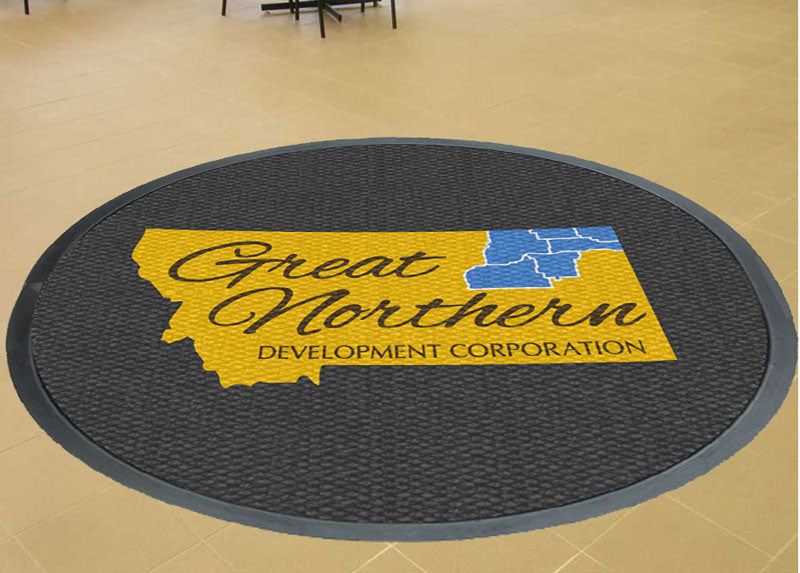 12 x 12 Round Conference Room Rug - Char §