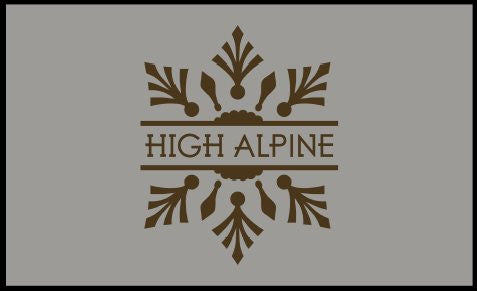 high alpine 30 X 48 Luxury Berber Inlay - The Personalized Doormats Company