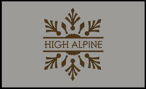 high alpine 30 X 48 Luxury Berber Inlay - The Personalized Doormats Company
