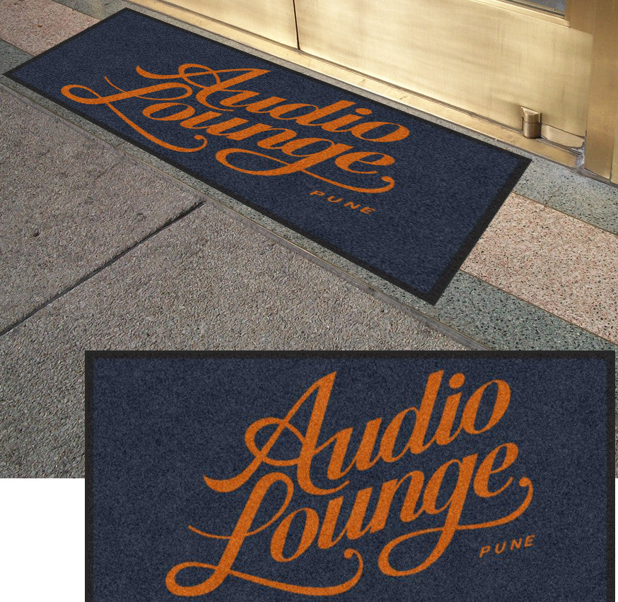 audio lounge 2 X 4 foot Rubber Backed Carpeted HD - The Personalized Doormats Company
