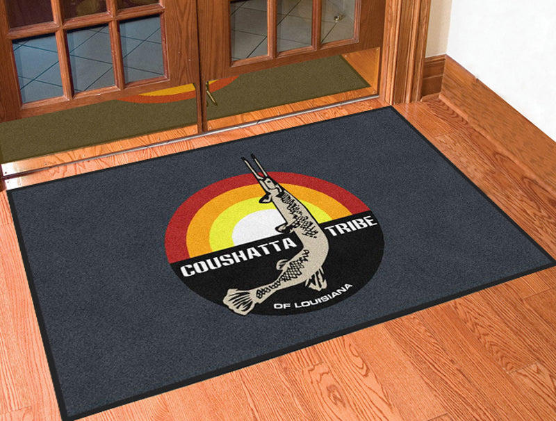Coushatta Tribe Charcoal Horizontal