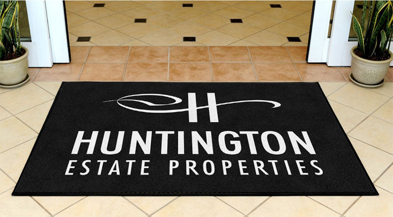 Huntington Estate Properties 3 X 5 Rubber Backed Carpeted HD - The Personalized Doormats Company