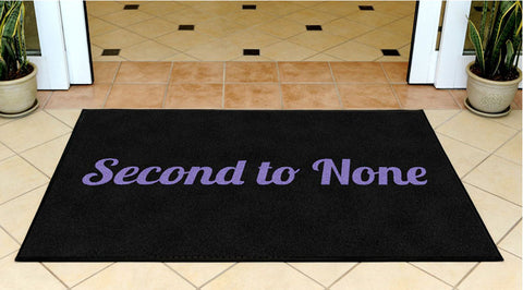 Second to None logo mat