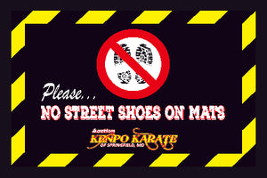 Aaction Kenpo Karate - NO SHOES 2 X 3 Floor Impression - The Personalized Doormats Company