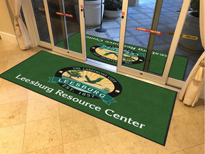 city of leesburg 4 X 8 Rubber Backed Carpeted HD - The Personalized Doormats Company