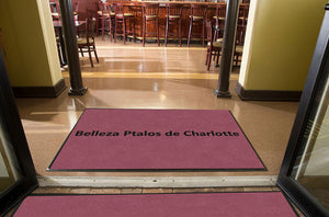 Belleza Ptalos de Charlotte 4 X 6 Rubber Backed Carpeted HD - The Personalized Doormats Company