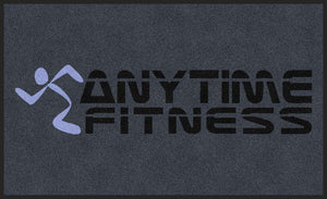 Anytime Fitness 3 X 5 Rubber Backed Carpeted HD - The Personalized Doormats Company
