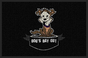 Dog's Day Out 2 X 3 Waterhog Impressions - The Personalized Doormats Company