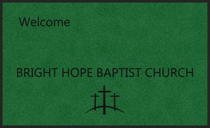 Birght Hope Baptist Church 6 x 10 Rubber Backed Carpeted HD - The Personalized Doormats Company
