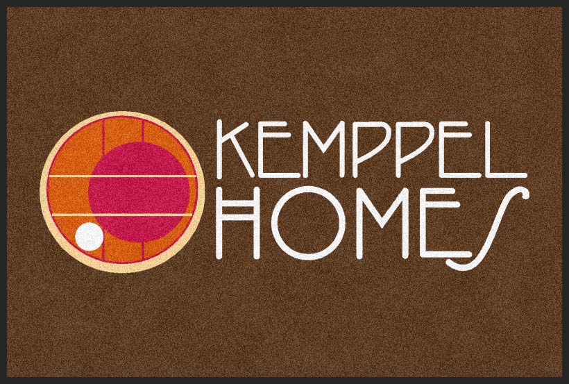 Kemppel Homes FLW 4 X 6 Rubber Backed Carpeted HD - The Personalized Doormats Company