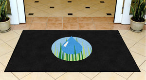 fazio rug 3 X 5 Rubber Backed Carpeted HD - The Personalized Doormats Company