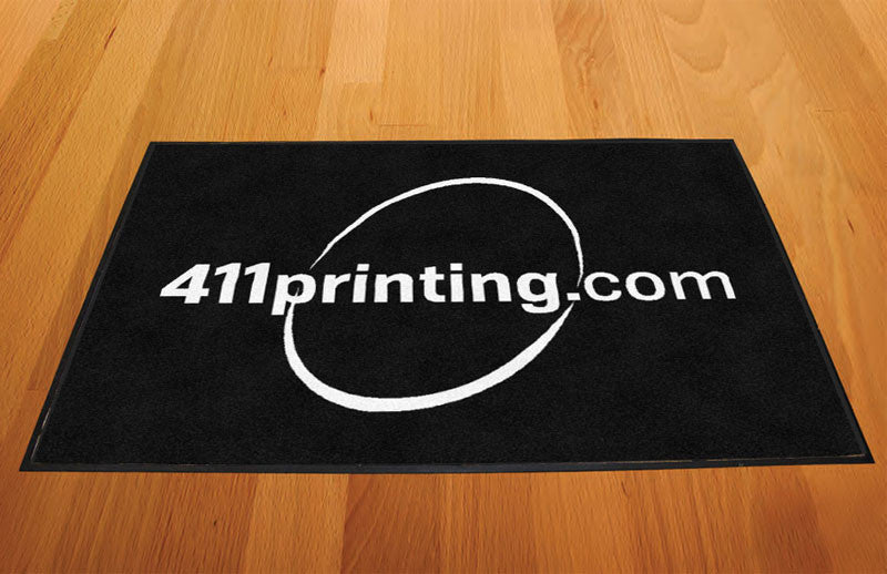 411 printing 2 X 3 Rubber Backed Carpeted HD - The Personalized Doormats Company