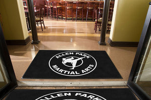 Allen Park Martial Arts Center 4 x 6 Rubber Backed Carpeted - The Personalized Doormats Company