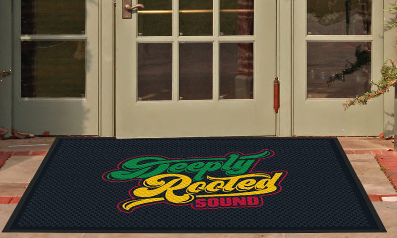 Deeply Rooted Sound 4 X 6 Rubber Scraper - The Personalized Doormats Company
