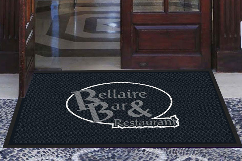 Bellaire Bar & Restaurant 3 X 5 Rubber Scraper - The Personalized Doormats Company