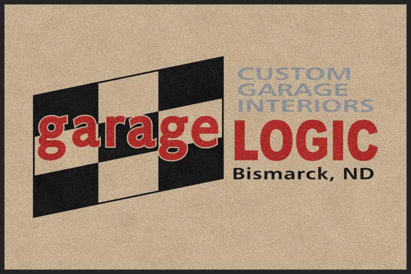 Garage Logic § 4 X 6 Rubber Backed Carpeted HD - The Personalized Doormats Company