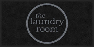 Laundry Room Grey Logo 2x4 §