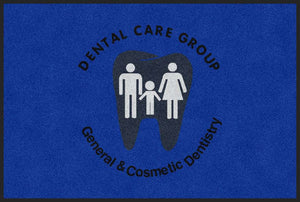 Dental Care Group 2 X 3 Rubber Backed Carpeted HD - The Personalized Doormats Company