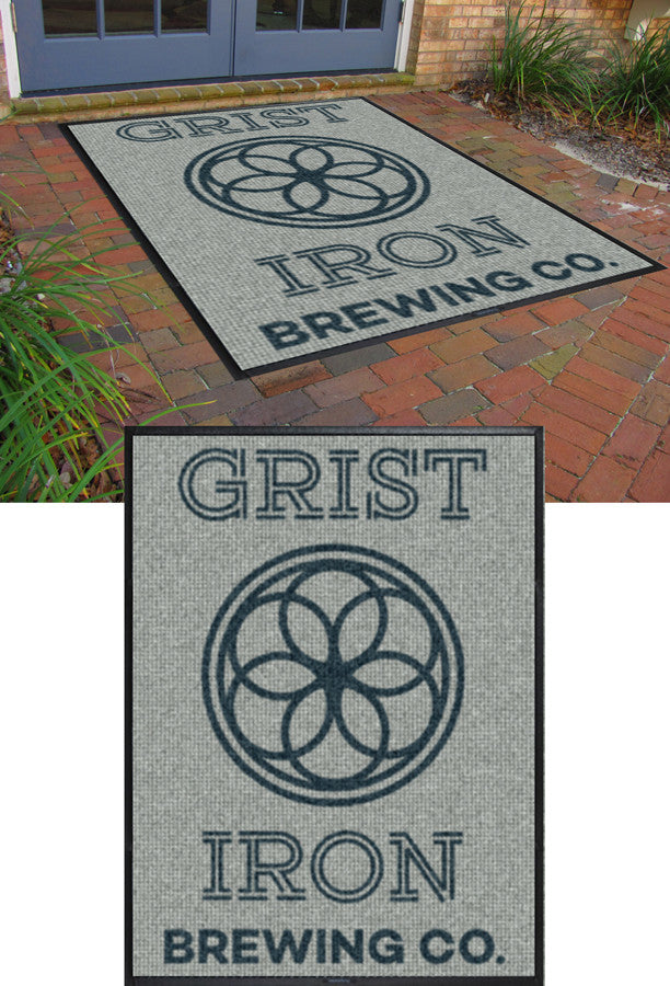 Grist Iron 6 x 8 Waterhog Inlay - The Personalized Doormats Company