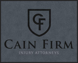 Cain Firm § 4 X 5 Rubber Backed Carpeted HD - The Personalized Doormats Company
