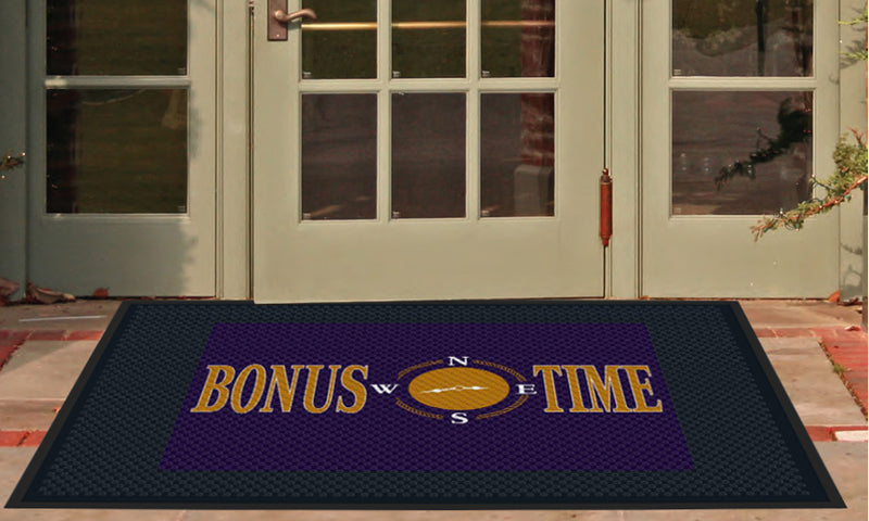 Bonus Time Logo 4 X 6 Rubber Scraper - The Personalized Doormats Company