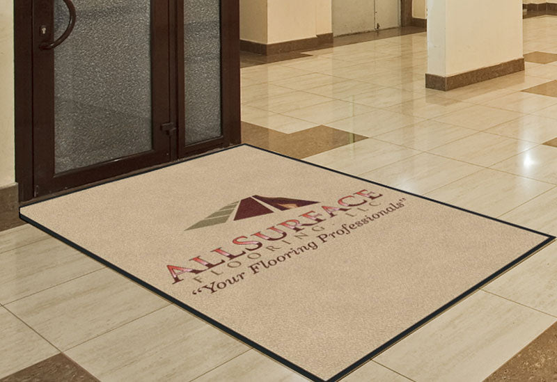 All Surface Flooring2 4 X 6 Rubber Backed Carpeted HD - The Personalized Doormats Company