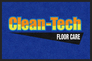 Clean Tech Floor Care 2 x 3 Rubber Backed Carpeted HD - The Personalized Doormats Company
