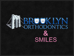 Brooklyn Orthodontics 3 X 4 Rubber Backed Carpeted HD - The Personalized Doormats Company