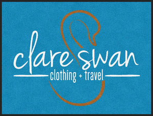 clare swan 3 X 4 Rubber Backed Carpeted - The Personalized Doormats Company