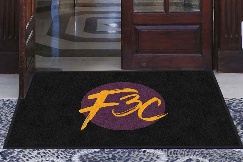 Church Indoor Floor Mat § 3 X 5 Rubber Backed Carpeted HD - The Personalized Doormats Company