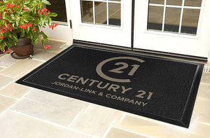 Century 21 Jordan-Link & Co 4 x 6 Luxury Berber Inlay - The Personalized Doormats Company