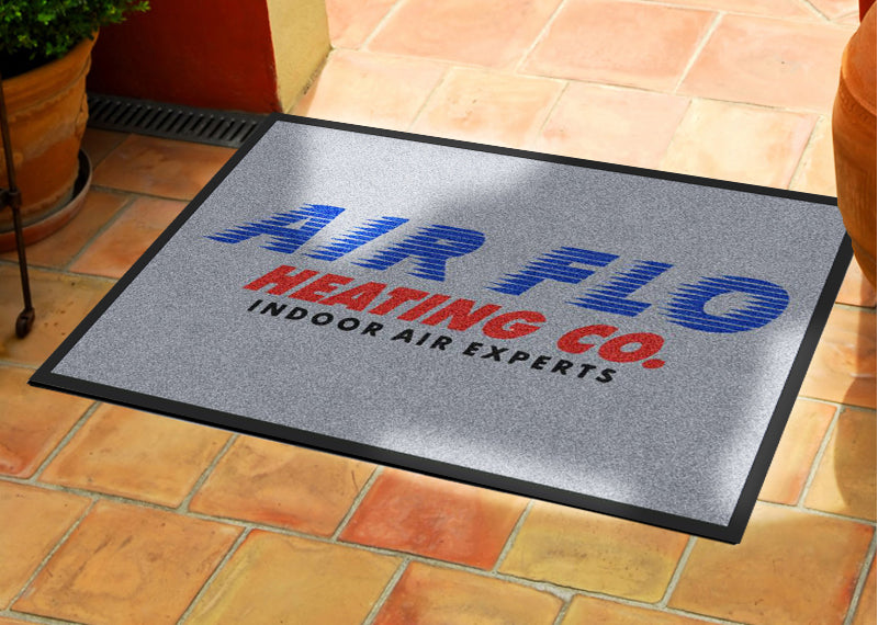 Air Flo Heating.com 2 X 3 Rubber Backed Carpeted HD - The Personalized Doormats Company