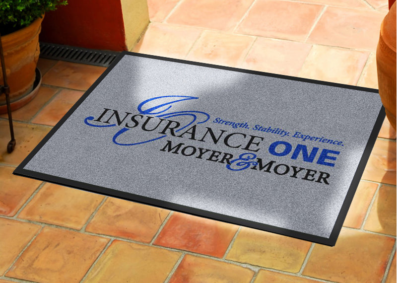 IO Moyer 2 x 3 Rubber Backed Carpeted HD - The Personalized Doormats Company