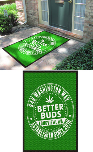 better buds 4 X 5 Luxury Berber Inlay - The Personalized Doormats Company
