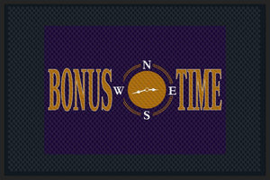 Bonus Time Logo 4 X 6 Rubber Scraper - The Personalized Doormats Company