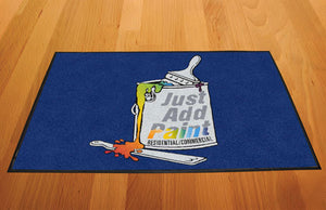 Just Add Paint 2 X 3 Rubber Backed Carpeted HD - The Personalized Doormats Company