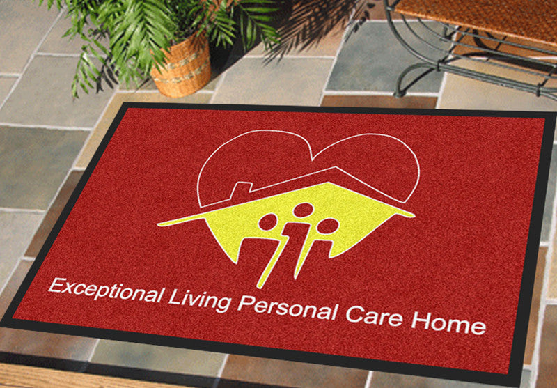 Exceptional Living Personal Care Home, L 2 X 3 Rubber Backed Carpeted HD - The Personalized Doormats Company