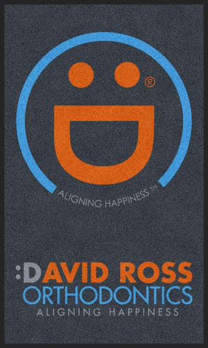 David Ross Orthodontics 3 X 5 Rubber Backed Carpeted HD - The Personalized Doormats Company