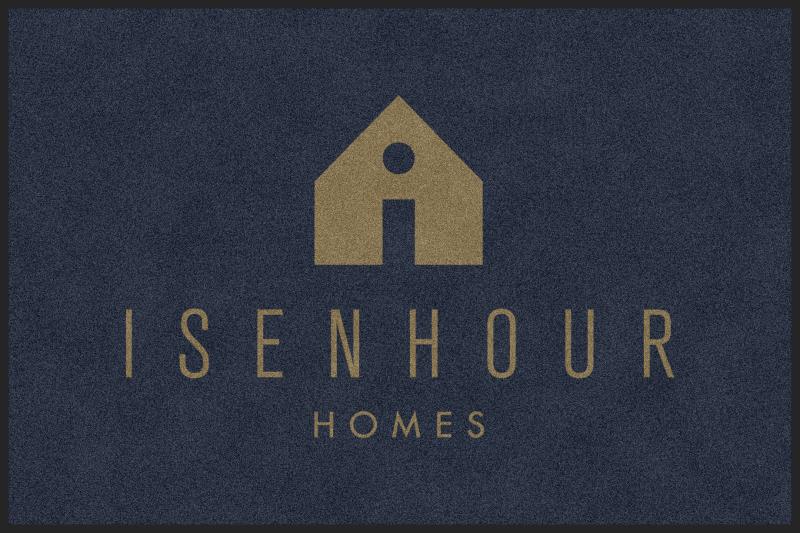 Isenhour Homes 4 X 6 Rubber Backed Carpeted HD - The Personalized Doormats Company