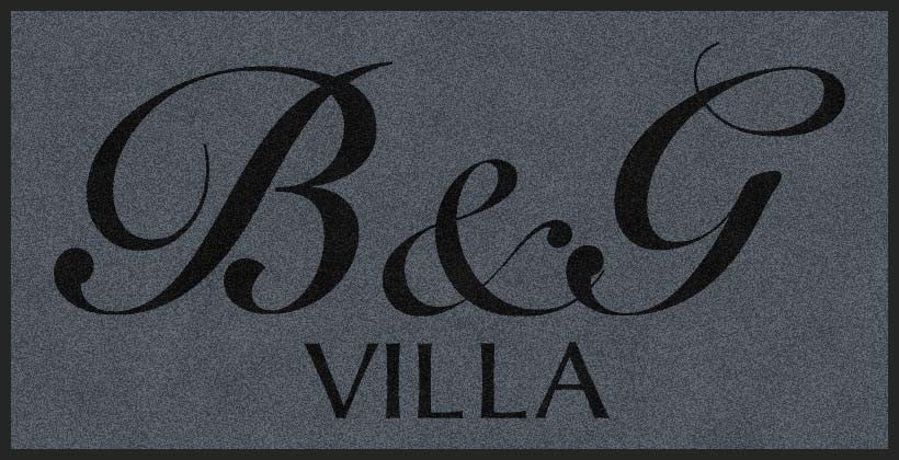 B & G Villa 4 X 8 Rubber Backed Carpeted HD - The Personalized Doormats Company