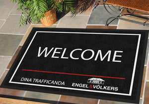 Dina Trafficanda 2 X 3 Rubber Backed Carpeted HD - The Personalized Doormats Company