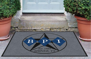 Boedeker New Logo without Text 3 X 4 Rubber Backed Carpeted HD - The Personalized Doormats Company