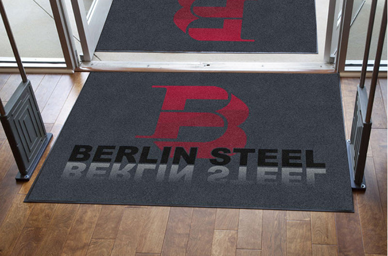 Berlin Steel 4 X 6 Rubber Backed Carpeted HD - The Personalized Doormats Company