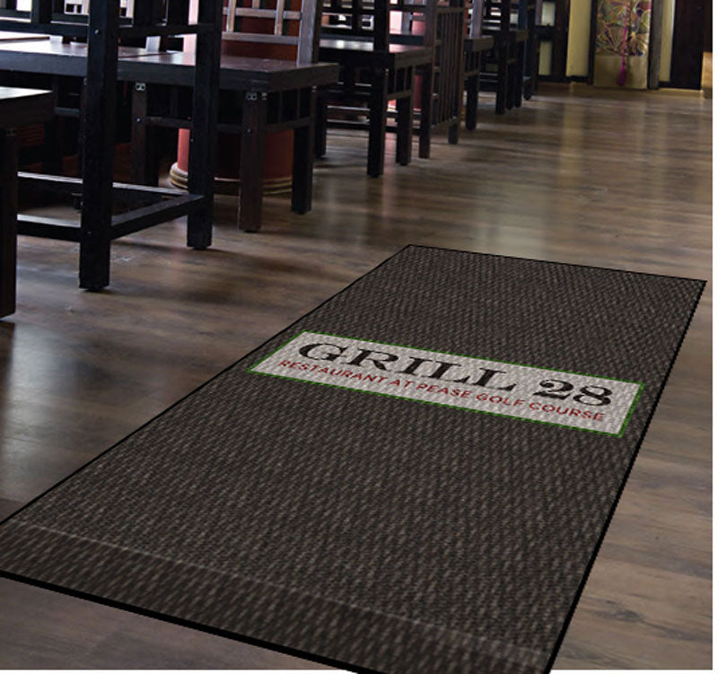 Grill 28 @ Pease Golf Course 6 X 10 Luxury Berber Inlay - The Personalized Doormats Company