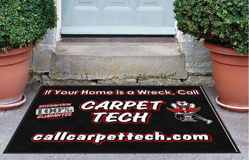 Carpet Tech 3 3 x 4 Rubber Backed Carpeted - The Personalized Doormats Company